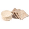 image:imageBambooMN Brand  Party Set EcoFriendly Dinnerware Camping Catering and Parties Disposable Biodegradable Pine  100 Piece Set 100 Round Plates 100 Spoons 100 Forks 100 Knives100