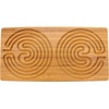 image:imageBambooMN Cretan Double 7 Circuit Bamboo Finger Labyrinth  12 x 6 Carbonized Brown  1 UnitCarbonized Brown