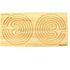 image:imageBambooMN Cretan Double 7 Circuit Bamboo Finger Labyrinth  12 x 6 Carbonized Brown  1 UnitNatural