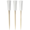 image:imageBambooMN Decorative Golf Tee Bamboo Cocktail Sandwich Skewer Picks  35  Green  1000 PiecesWhite