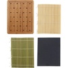 image:imageBambooMN MultiPurpose Bamboo Display Skewers Holder Sushi Making Mats Plus SlateSkewer Holder  Sushi PlateMats  Slate