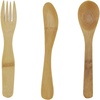 image:imageBambooMN Organic Reusable Camping Bamboo Utensil Set Spoon Fork and Knife  2 sets6