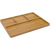 image:imageBambooMN Portion Control Plates  9 Bamboo Ecoware Reusable Dinnerware Divided Round Plates for Healthy Eating Yin Yang 1 PcDivided Plate