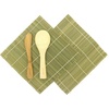 image:imageBambooMN Sushi Making Kit 3 Sets of 2x Green Bamboo Rolling Mats 1x Rice Paddle 1x Spreader  100 Bamboo Mats and Utensils