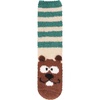 image:imageBambooMN Womens Super Soft Cute Fuzzy Cozy Warm Animal Face Indoor Outdoor Cabin Crew Home SocksBeaver