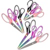image:imageJubileeYarn Titanium Softgrip Scissors Set  Pinking Sewing Arts Crafts Office  1 Set of 4  Purple9pc Assortment