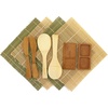 image:imageSushi Making Kit 2 SETS of Green Bamboo Rolling Mats Rice Paddle Spreader Sauce DishCombo Deluxe