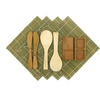 image:imageSushi Making Kit 2 SETS of Green Bamboo Rolling Mats Rice Paddle Spreader Sauce DishGreen Deluxe