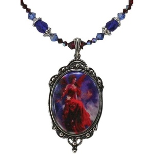 image:image12 Styles Munro Dragonsite Beautiful Vanities Necklace ChokerCrimson Lilly Crystal