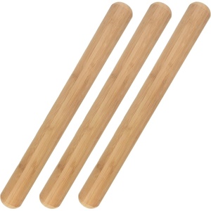 image:imageBamboo French Style Rolling Pin Assortment  1 Thick1 Thin wRounded Ends  1 Each16inch by 175inch  Rounded Ends  3 Pcs