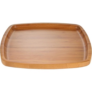 image:imageBambooMN 12 Dia Bamboo Reusable Dinnerware Charger Round Plates for Catered Events Holidays or Home Use Supplies 10 Pcs8 X 8
