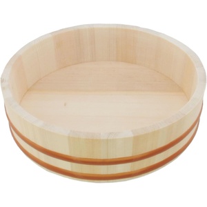 image:imageBambooMN 13 Hangiri Oke Sushi Rice Cooling BowlTub 1 Piece  Large106Inch