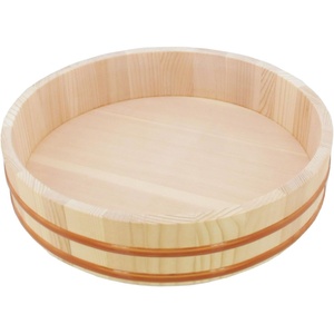 image:imageBambooMN 13 Hangiri Oke Sushi Rice Cooling BowlTub 1 Piece  Large130Inch