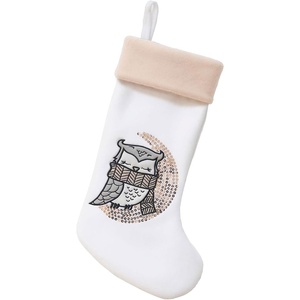 image:imageBambooMN 18 Classic Embroidered Sequined Animal Christmas  Penguin  1 Unit03 Owl