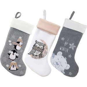 image:imageBambooMN 18 Classic Embroidered Sequined Animal Christmas  Penguin  1 UnitAssortment 96