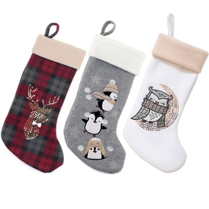image:imageBambooMN 18 Classic Embroidered Sequined Animal Christmas  Penguin  1 UnitAssortment 99