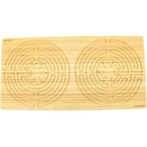 image:imageBambooMN 25 x 125 Bamboo Double Finger Labyrinth for Meditation and Prayer 11 Circuit Chartres Style 1 UnitDouble Natural