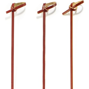 image:imageBambooMN 59 Decorative Bamboo Pink Pearl Cocktails Hors Doeuvres Fruit Sandwich Skewers Picks for Catered Events Holidays Restaurants or Buffet Party Supplies 200 PiecesKnot Tea