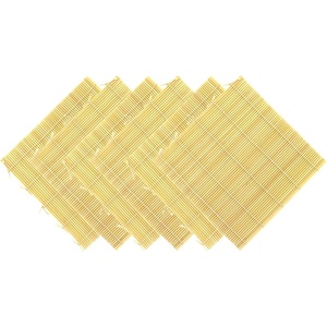 image:imageBambooMN 6X Natural Professional Grade Bamboo Sushi Making Rolling Mats 106 x 106 All Natural BambooNatural