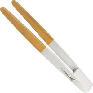 image:imageBambooMN 79 Reusable Bamboo A Tongs  Blue  3 UnitsWhite