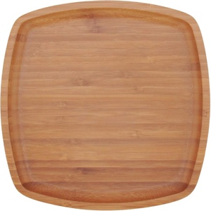 image:imageBambooMN 8 x 8 Bamboo Ecoware Reusable Dinnerware Square Plates for Catered Events Holidays or Home Use Supplies 10 Pcs