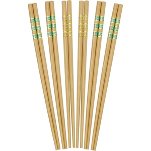 image:imageBambooMN 95 Reusable Floral Japanese Bamboo Chopsticks  Blue  6 PairsGreen  Yellow