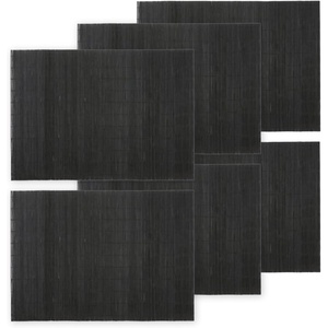 image:imageBambooMN Bamboo PlacematSushi Rolling Mat  185 x 13  Brown with String 4 pcsBlack