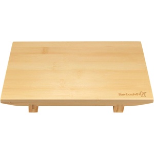 image:imageBambooMN Bamboo Sushi Board Serving Tray Special Design 83 x 47 x 12 Carbonized Brown 2 PiecesRectangle Medium  Natural