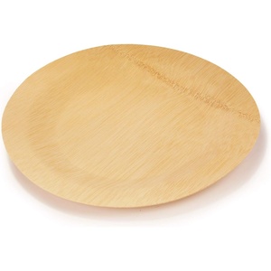 image:imageBambooMN Brand  7 18cm Round Disposable Bamboo Veneer Plates 96pcs8