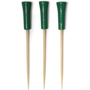 image:imageBambooMN Decorative Golf Tee Bamboo Cocktail Sandwich Skewer Picks  35  Green  1000 PiecesGreen