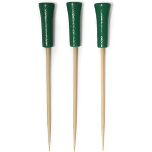image:imageBambooMN Decorative Golf Tee Bamboo Cocktail Sandwich Skewer Picks  425  White  1000 PiecesGreen