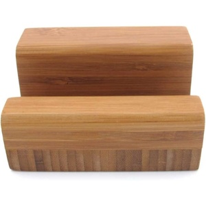 image:imageBambooMN Multipurpose Natural Bamboo Stand to Display Finger Labyrinth Picture Frames Plaques and More 2 PiecesStand Carbonized Brown