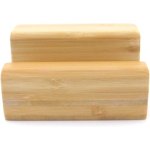 image:imageBambooMN Multipurpose Natural Bamboo Stand to Display Finger Labyrinth Picture Frames Plaques and More 2 PiecesStand Natural
