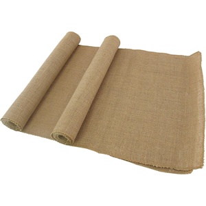 image:imageBambooMN Natural 15 x 88 Vintage Burlap Table Runner for Rustic Wedding Bridal Shower Bachelorette Graduation Party Table Decor Decorations 1 PiecesNatural