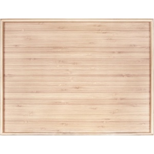 image:imageBambooMN Organic Bamboo Serving Tray Vanity Tea Appetizers Snacks Charcuterie Board 11x55x06  3 Trays17x13x075  Off White