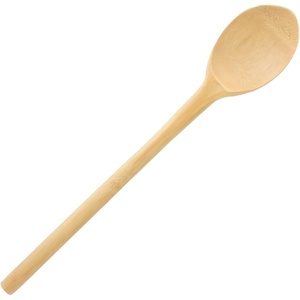 image:imageBambooMN Organic Bamboo Utensil Set Spatula Spoon Tongs  8 PieceB1  Round Handled Spoon  Small