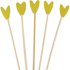image:imageBambooMN Premium 39 Decorative Tulip End Cocktail Fruit Sandwich Picks Skewers for Catered Events Holidays Restaurants or Buffets Party Supplies 100 PiecesAvocado