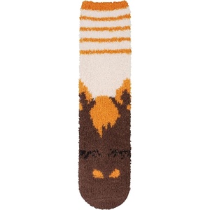 image:imageBambooMN Womens Super Soft Cute Fuzzy Cozy Warm Animal Face Indoor Outdoor Cabin Crew Home SocksHorse