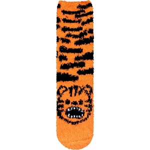 image:imageBambooMN Womens Super Soft Cute Fuzzy Cozy Warm Animal Face Indoor Outdoor Cabin Crew Home SocksTiger