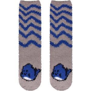 image:imageBambooMN Womens Super Soft Cute Fuzzy Cozy Warm Animal Face Indoor Outdoor Cabin Crew Home SocksWhale 2 Pairs