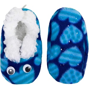 image:imageInfants Toddler Soft Warm Cozy Fuzzy Slippers NonSlip Lined Socks Shoes21b