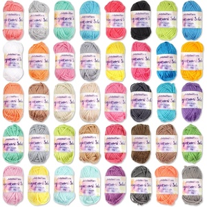 image:imageJubileeYarn Amigurumi Select Yarn Bonbons  10gSkein Baby Weight Acrylic  Light Colors  20 Skeins1x Light Colors1x Dark Colors