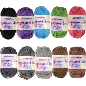 image:imageJubileeYarn Amigurumi Select Yarn Bonbons  10gSkein Baby Weight Acrylic  Light Colors  20 SkeinsShades of Dark Neutral