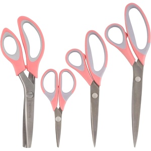 image:imageJubileeYarn Titanium Softgrip Scissors Set  Pinking Sewing Arts Crafts Office  1 Set of 4  Purple4pc Pink