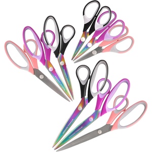 image:imageJubileeYarn Titanium Softgrip Scissors Set  Pinking Sewing Arts Crafts Office  1 Set of 4  Purple9pc Assortment