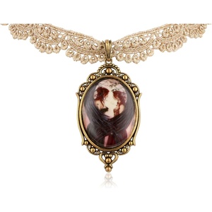image:imageSisters Lace Choker Necklace by Munro Includes Extender Chain to Lengthen to 10 Inches