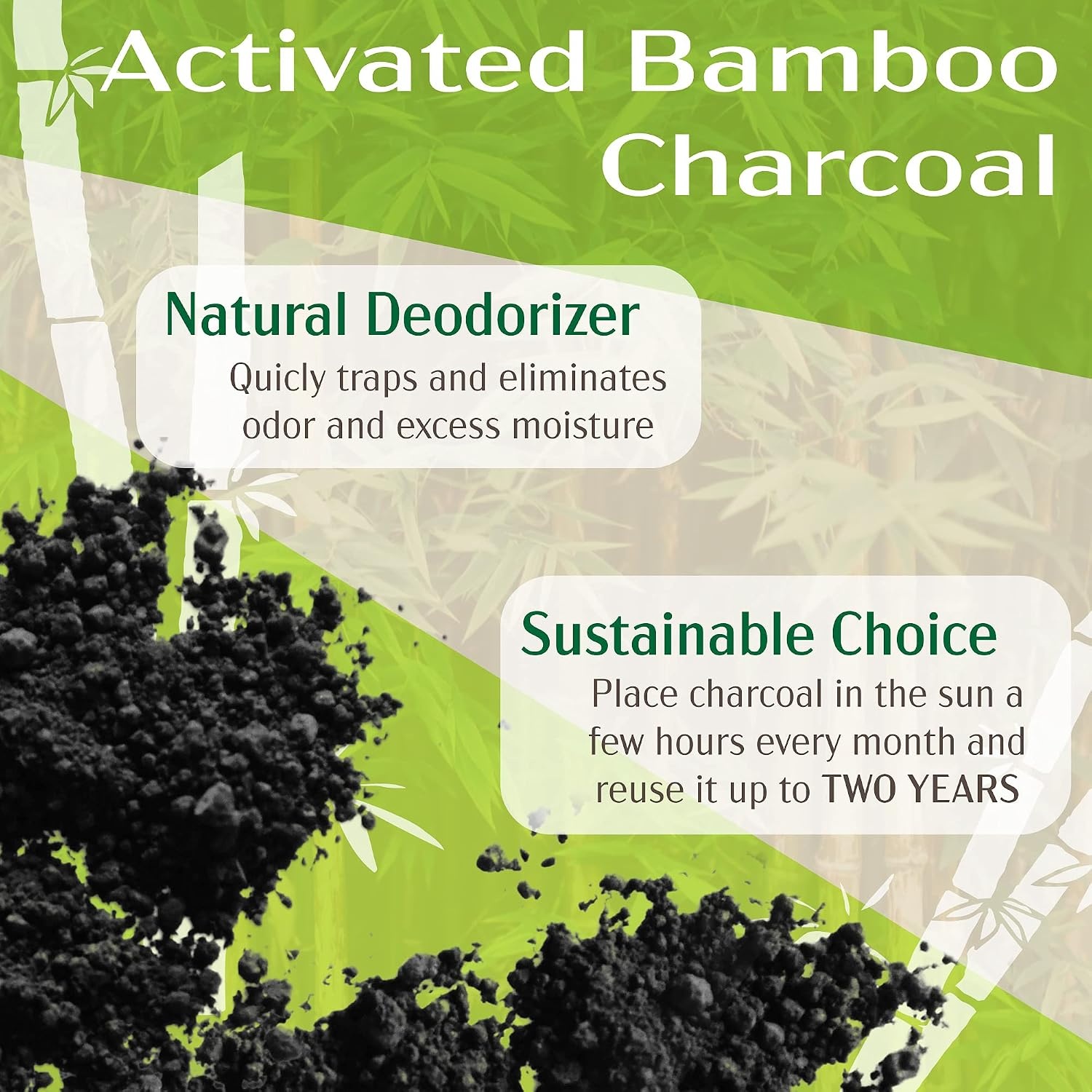 image:imageBambooMN Activated Moso Bamboo Charcoal Air Purifier Deodorizer Freshener Odor Absorber Carbon Filters 4 Pieces Sky Blue