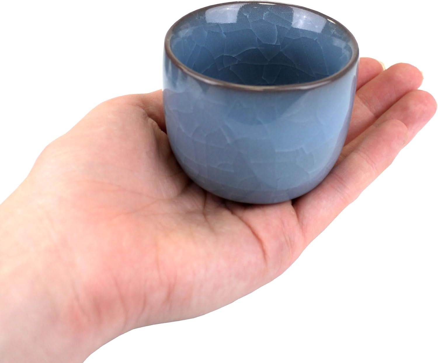 image:imageBambooMN Ice Crack Succulent Pots  6 Pots  Medium Round  Assorted Colors  256 Color Medium Pots