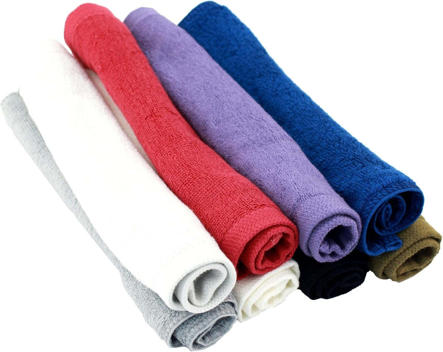 image:imageBambooMN Super Soft 70 Rayon from Bamboo 535 GSM Washcloths  Assorted Color 6 PackAssorted