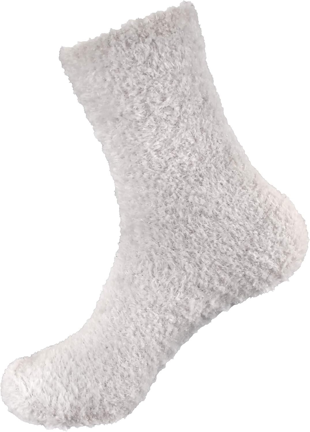 image:imageBambooMN Womens Super Soft and Cozy Feather Light Fuzzy Socks  Multiple Color Options  Two Sizes  Value Packs03  Soft Grey